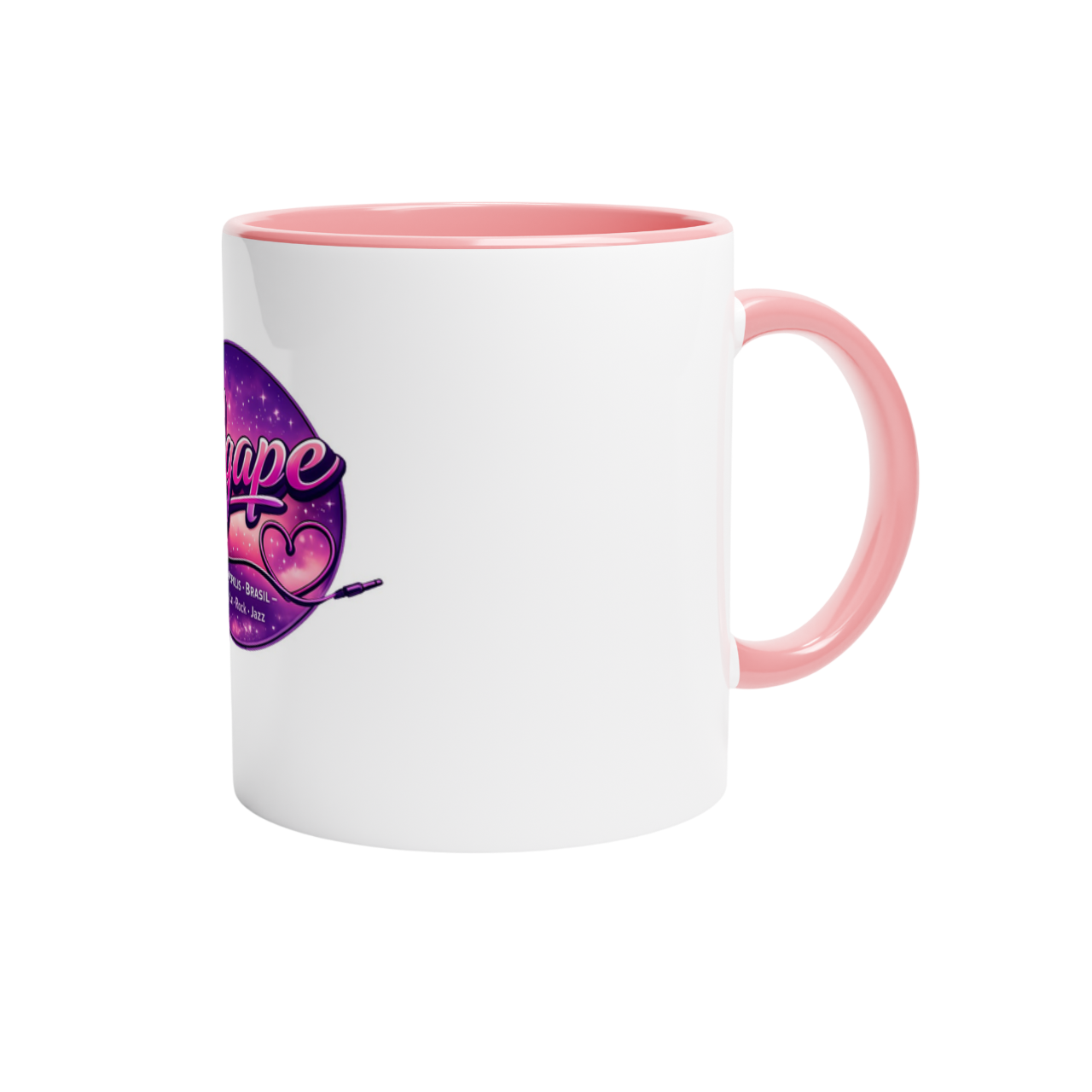 caneca de cerâmica branca 325 ml (11 onças) com interior colorido caneca de cerâmica branca 325 ml (11 onças) com interior colorido